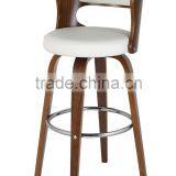 2016 Design Wooden Furniture Bar Stool High Chair Bent Plywood Bar Stools