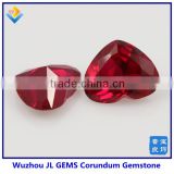 precious stones 6mm heart shape red 5# star kashmir ruby