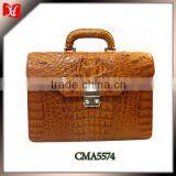2014 Italian Style Executive Leather Briefcase Genuine Leather Briefcase Genuine Crocodile Leather Briefcase thumbnail-1