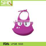 High Quality Silicone Baby Bib Eco-friendly Waterproof Cartoon Baby Bibs Wholesale thumbnail-3