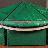 Double Layers Metal Board PVC Grid Vegetable Rack, Vegetable and Fruits Display Rack, Steel Fruit Vegetable Display Rack thumbnail-2