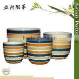Hand Painted Glaze Clay Flower Pots Wholesale thumbnail-1