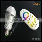 9w E27 Plastic Plus Aluminum Rgb Led Light Bulb for Home Lighting thumbnail-1
