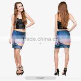 Sexy Hot Women World Map Beach Girls Tight Mini Skirt High Quality 3d Digital Full Print Custom Hot Sale Tube Stretchy Skirt thumbnail-2