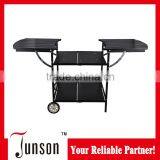 Outdoor Barbecue Shelving/Folding Portable BBQ Shelf With Wheels thumbnail-1