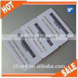China manufacturer new barcode key tag plastic card