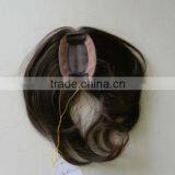 High Quality 5a Grade Natural Looking Human Hair Piece With Clips thumbnail-1