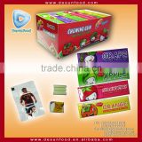 Mixed fruit flavour 5pcs chewing gum with tattoo