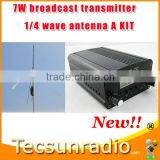 Fmuser 7w Broadcast FM Radio With fm Transmitter and External Antenna Power Adapter Cable thumbnail-1