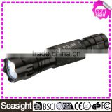 Fast track flashlight torch waterproof, 3W aluminium high power army torch light