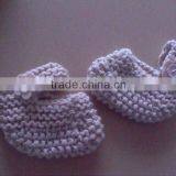 baby girl's 100%soft Acrylic Handmade Knitting Shoes