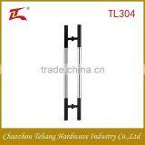 Black and Silver Stainless Steel Glass Door Handle for Steel Doors thumbnail-2