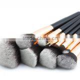 Soft Premium Synthetic Hair 12 Piece Makeup Brush With Zipper Bag