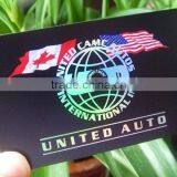Matte Black Pvc Auto Card for Auto Commiment Service