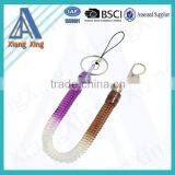 Hot Selling Plastic Spiral Tools Coils Lanyard Cable With Carabiner thumbnail-2