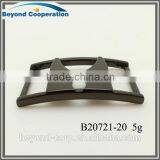 20mm High Quality Black Powder Coated Metal Zinc Alloy Shoes Buckle Accessories thumbnail-6