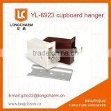 Brown Pair of Cabinet Hangers - Screw Mounting - Cream Colour Cabinet Hanger Bracket thumbnail-1