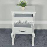 Modern Living Room Furniture Simple Design White Wood 2 Drawer Cabinet thumbnail-3