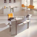 2012 new design office curved metal reception desk counter