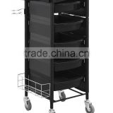 black salon beauty plastic trolley cart M997