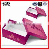 2016 Luxury Handmade Box Hot Stamping Box Gold Logo Cardboard Folding Shose Paper Box