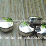 Oeko-tex Approved Sliver Polyester Plating Button for Coats