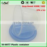 SAVE takealongs Indian 1000ML 12cm diameter plastic serving bowls with lids