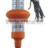 11" Orange Plastic Thermometer, Floating Swimming Pool Water Temperature Thermometer With String P1530/11" thumbnail-1