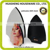Custom Sublimation MDF Wood Sheild Shaped Signs Low Cost