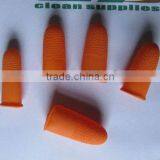 Unroll Latex Finger Cot Anti-skid Orange