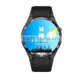 KW88 quad core wifi GPS 3G camera Android 5.1 round screen smart wristwatch