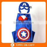 Amazon hotsale captain american cape,superhero cape and mask wholesale