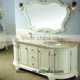 WTS-1233 Customized Luxury Boutique Mirrored Cabinets Type White Bathroom Furniture for 5 Star Hotel thumbnail-6