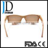Travel Natural Burned Logo Wood Sunglasses Handmade Hinge Wood Sunglasses thumbnail-5