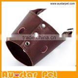 Comfortable Breathing Leather Pet Muzzle, Custom Dog Mouth Mask, Mouth Cover thumbnail-3