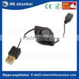 Hi-Speed USB 2.0 480 Mbps Mini Retractable Cable Reel Gold Plated Retractable Type a to Micro b Transfer Rate Sync Cable thumbnail-4