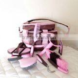 EQUESTRIAN HORSE GROOMING KIT HORSE GROOMING BRUSHES WITH CARRY BAG HORSE GROOMING KIT WHOLESALE HORSE GROOMING BRUSHES