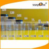 50ml/100ml/120ml/150ml/200ml/250ml Round PET Pharmaceutical Plastic Jar