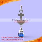 Glass Jewelry Anchor Shape Necklace Glass Bottle