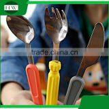 Mini Creative Screwdriver Wrench Stainless Steel Silicone Knife Fork Spoon Ladle Scoop Dishware Dinnerware Tableware Set thumbnail-4