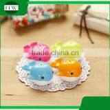 Portable Plastic Colorful Funny Child Cartoon Whale Pencil Sharpener thumbnail-4