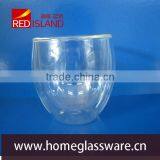 Double Wall Borosilicate Glass Cup for Tea/wine Made in China thumbnail-2