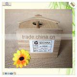 Price Small Cute Unfinished Paulownia Wooden House Model thumbnail-5