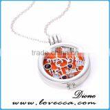 Best Selling Products 35mm Aromatherapy Lockets Essential Oil Diffuser Diamond Necklace thumbnail-3