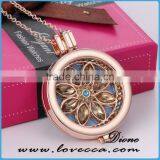 2017 Hot New Products Gold Locket Designs Diamond Diffuser Perfume Locket thumbnail-1