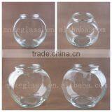 Ball-shape Glass Vase , Mini Clear Glass Fish Bowl thumbnail-4