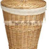 Willow Material Laundry Basket Cloth Used Laundry Cart thumbnail-3