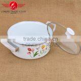 Yiwu Cheaper High Quality Enamel Casserole Set With Glass Lids Wholesale thumbnail-4