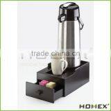 Bamboo Coffee Machine Stand w Packet Drawer Homex BSCI/Factory thumbnail-1