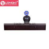 Wall-Mounted Storage Shelf With 2 Drawers Living Room Wall Decor MDF Wood Floating Shelf thumbnail-3